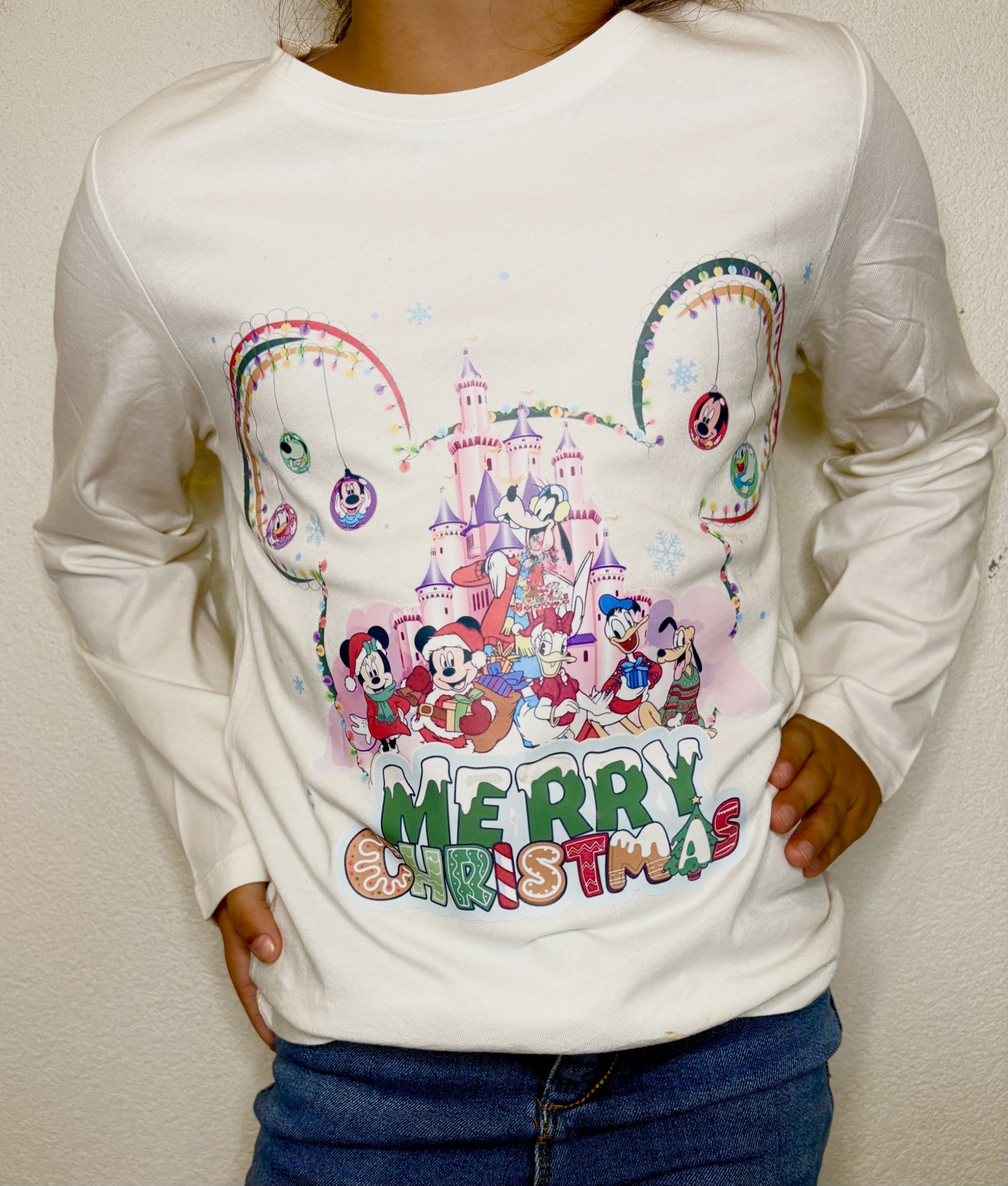 T-shirt à manche longue Disney Noël