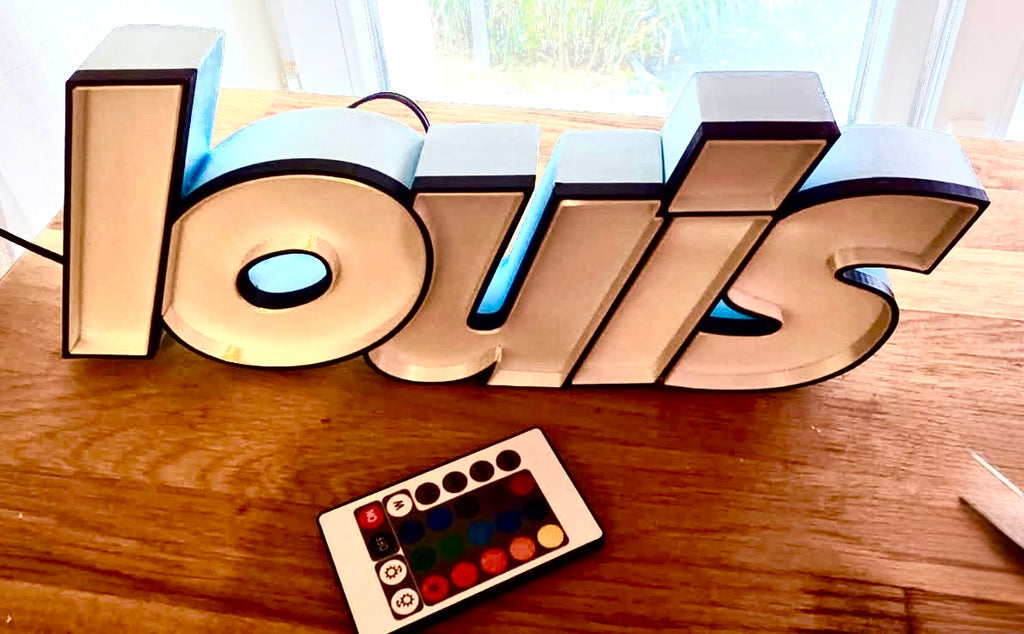 Lampe 3D led multicolore avec télécommande