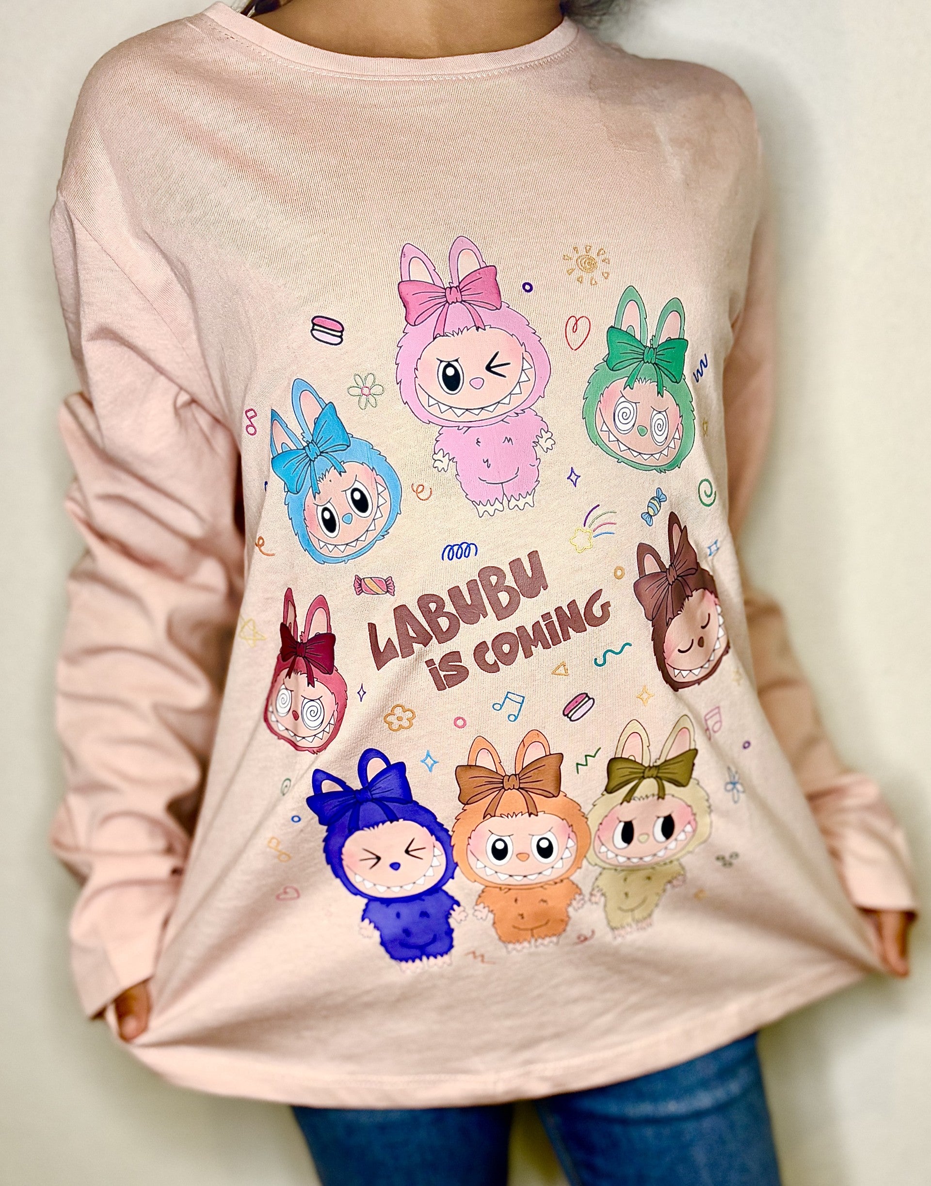 T-shirt à manche longue labubu