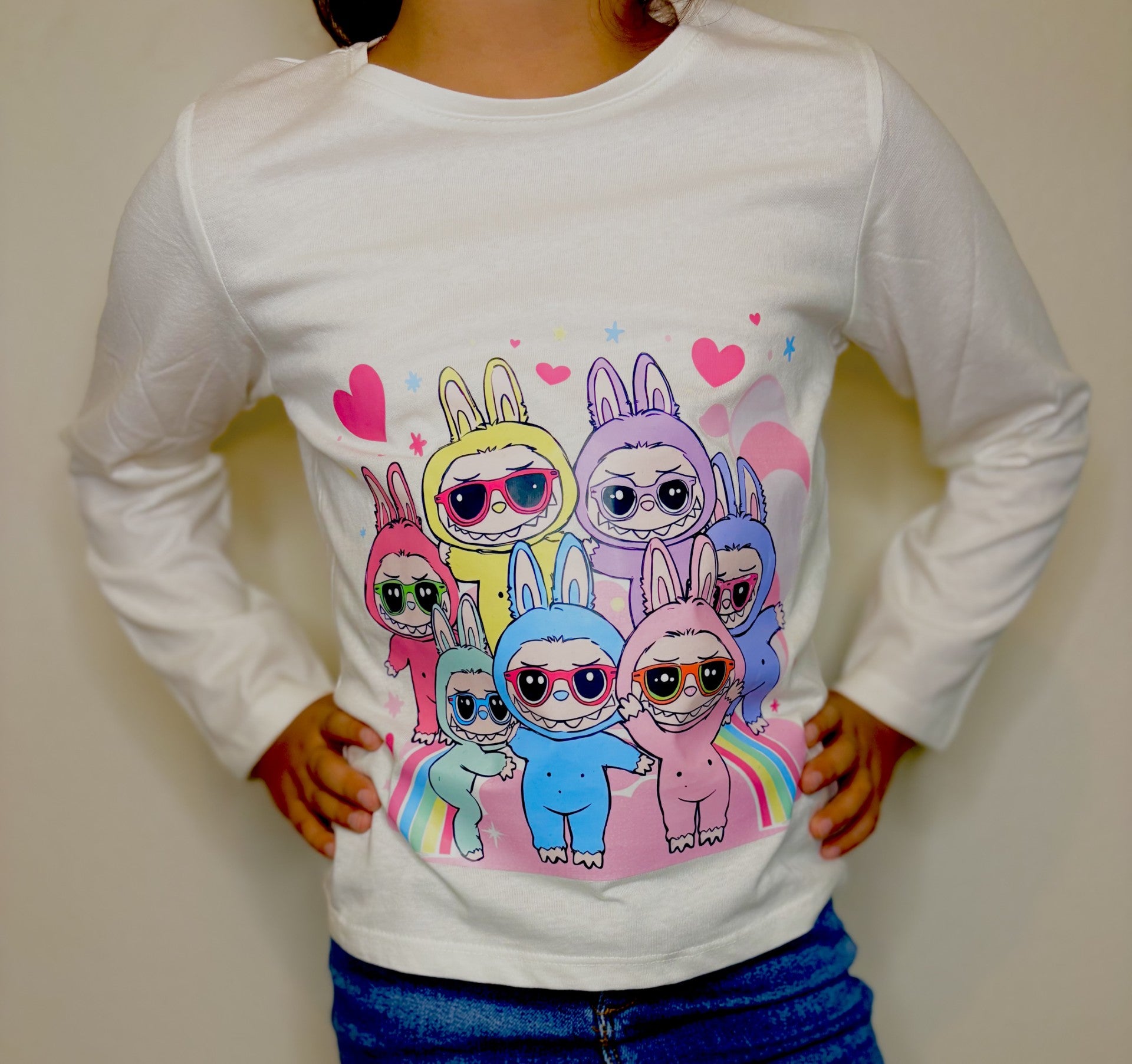 T-shirt à manche longue labubu