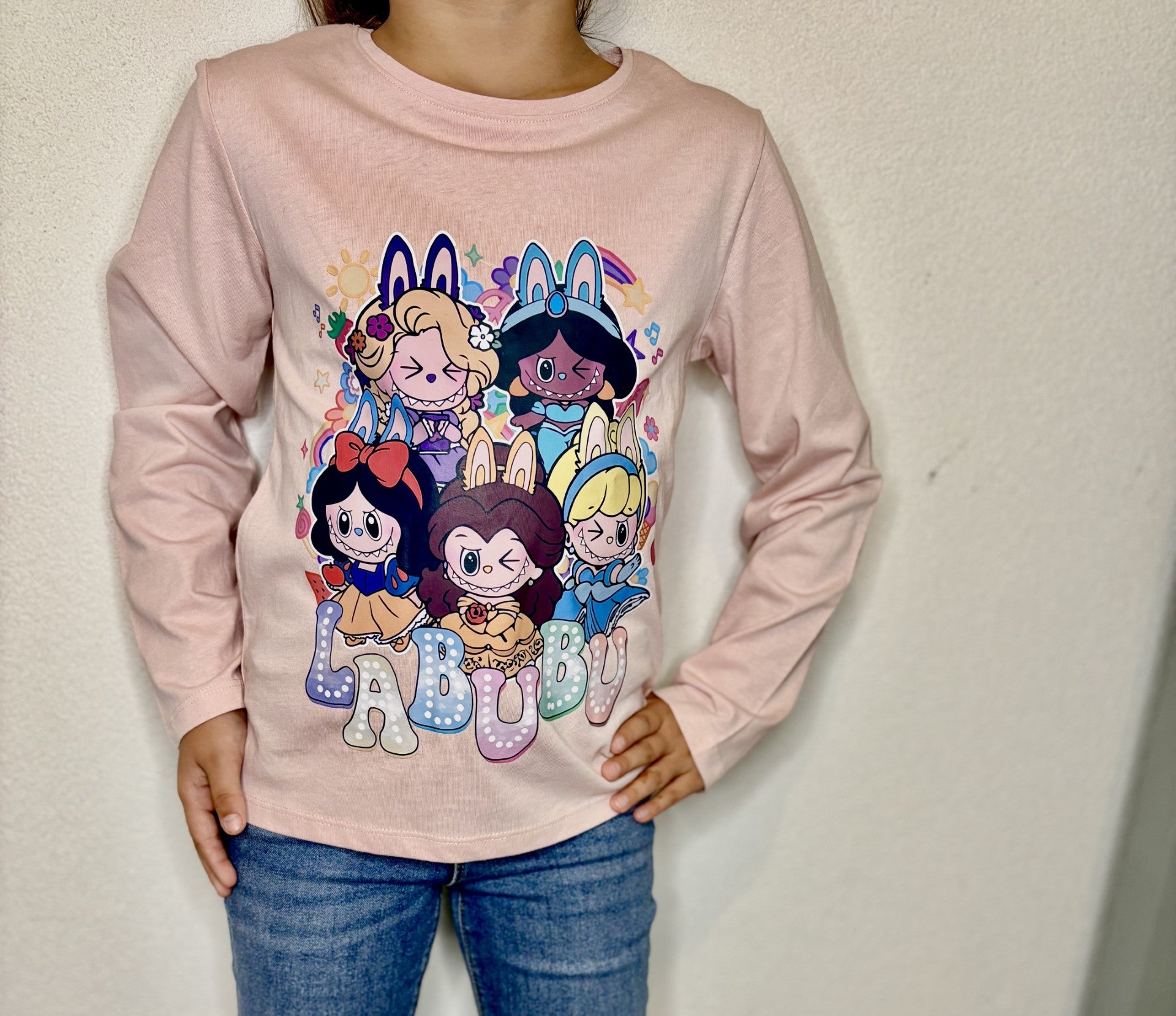 T-shirt à manche longue labubu princesse